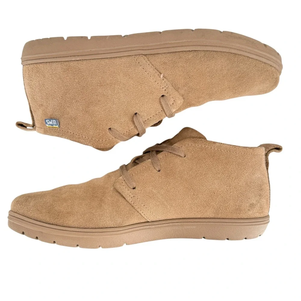 Lems Chukka Minimalist Zero Drop Ankle Boots Mens Size 11.5 Sandstone Tan Suede